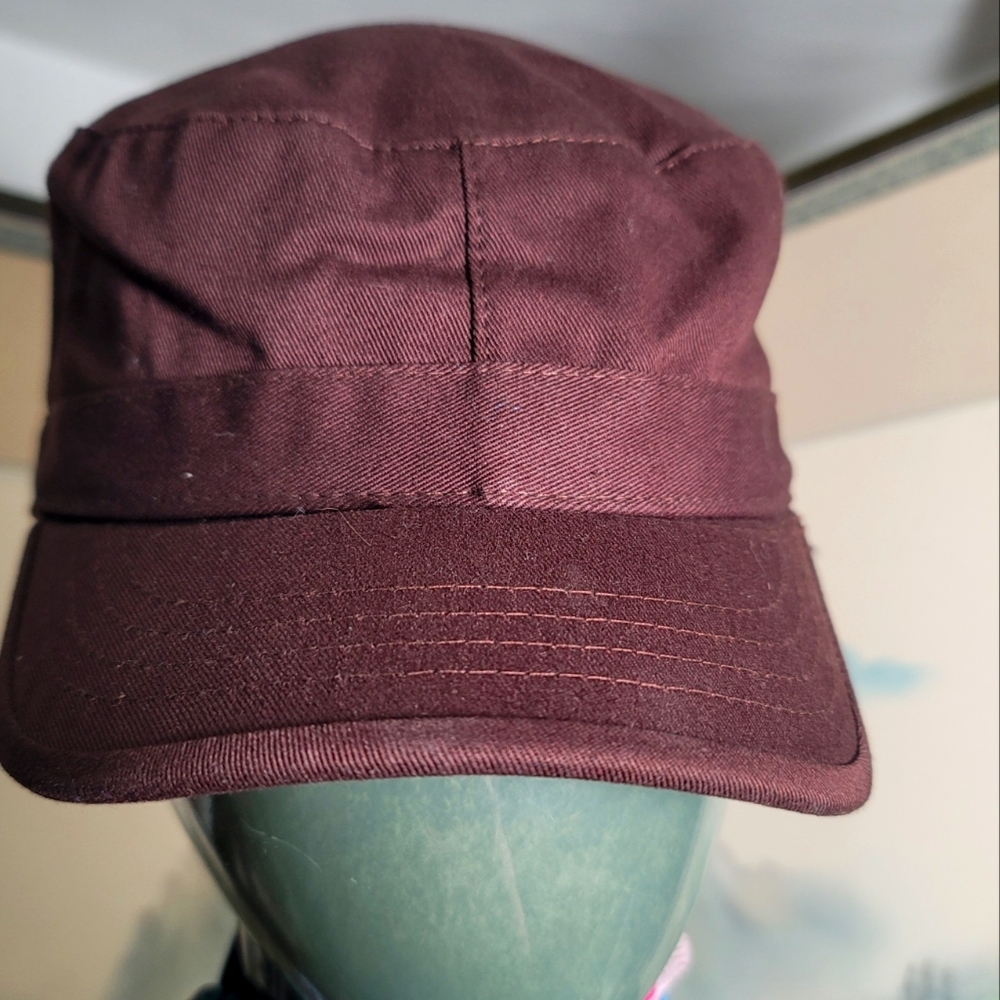 NWOT.  K & B Ethos brown cap.  Size S.  (730)